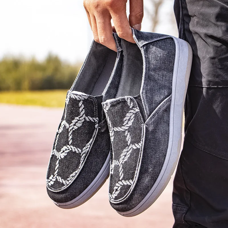 Washed Denim Canvas Shoes Men Casual Lazy Loafers Wear-resistant Non-slip Work Shoes Light Outdoor Men Sneakers Zapatillas Mujer
Washed Denim Canvas Shoes Men Casual Lazy Loafers Wear-resistant Non-slip Work Shoes Light Outdoor Men Sneakers Zapatillas Mujer