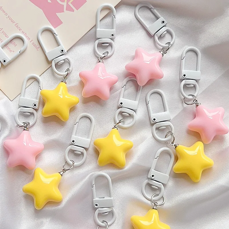1 PCS Cute Yellow Pink Stars Keychain Pendant Fashion Keyring for Girls Backpack Charm Headphone Case Accessorie Creative Gifts
1 PCS Cute Yellow Pink Stars Keychain Pendant Fashion Keyring for Girls Backpack Charm Headphone Case Accessorie Creative Gifts