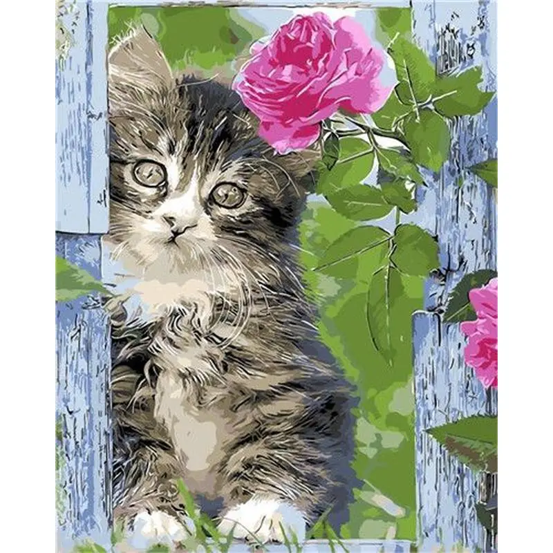 GATYZTORY Frame Diy Painting By Numbers 40x50cm Kits Cats Flowers Pictures With Numbers For Adults Personalized Gift
GATYZTORY Frame Diy Painting By Numbers 40x50cm Kits Cats Flowers Pictures With Numbers For Adults Personalized Gift