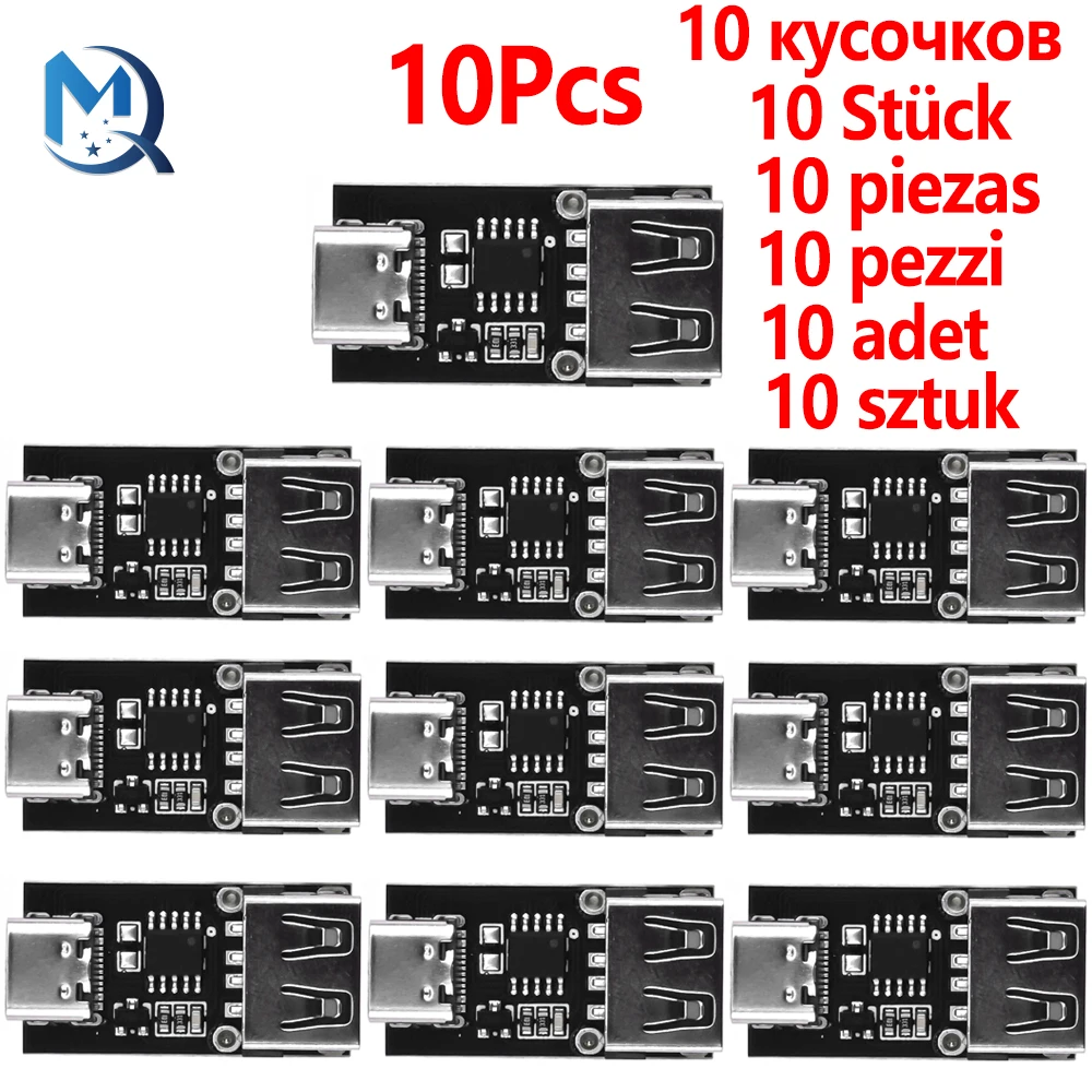 Приманка PD/QC 1-10 шт., быстрая зарядка, USB Повышающий Модуль питания типа c, изменяющий модуль питания, вход типа C, Женский выход
Приманка PD/QC 1-10 шт., быстрая зарядка, USB Повышающий Модуль питания типа c, изменяющий модуль питания, вход типа C, Женский выход