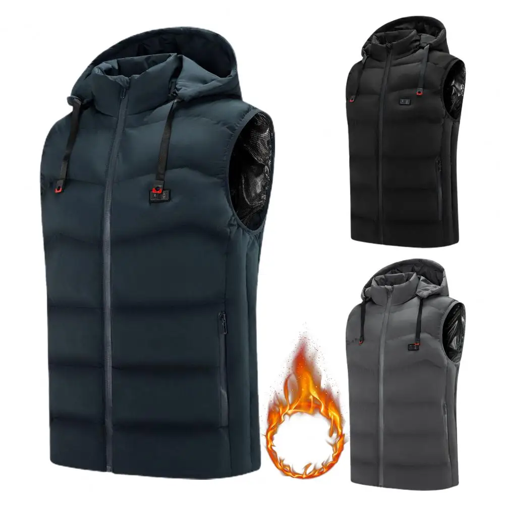 Men Heating Waistcoat Intelligent 9 Heated Zones Thick Cotton Padded USB Heating Vest for Parents
Men Heating Waistcoat Intelligent 9 Heated Zones Thick Cotton Padded USB Heating Vest for Parents