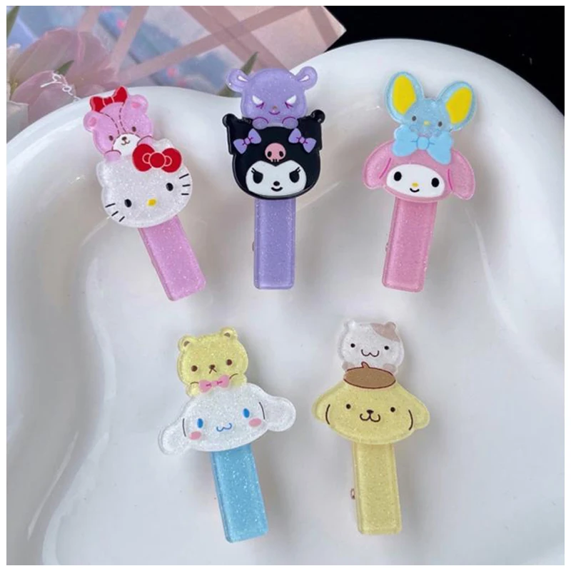 Аниме Kawaii Sanrios Kuromi Cinnamoroll My Melody Purin Dog милая девочка фотография Утконос зажим для волос аксессуары для волос подарок
Аниме Kawaii Sanrios Kuromi Cinnamoroll My Melody Purin Dog милая девочка фотография Утконос зажим для волос аксессуары для волос подарок