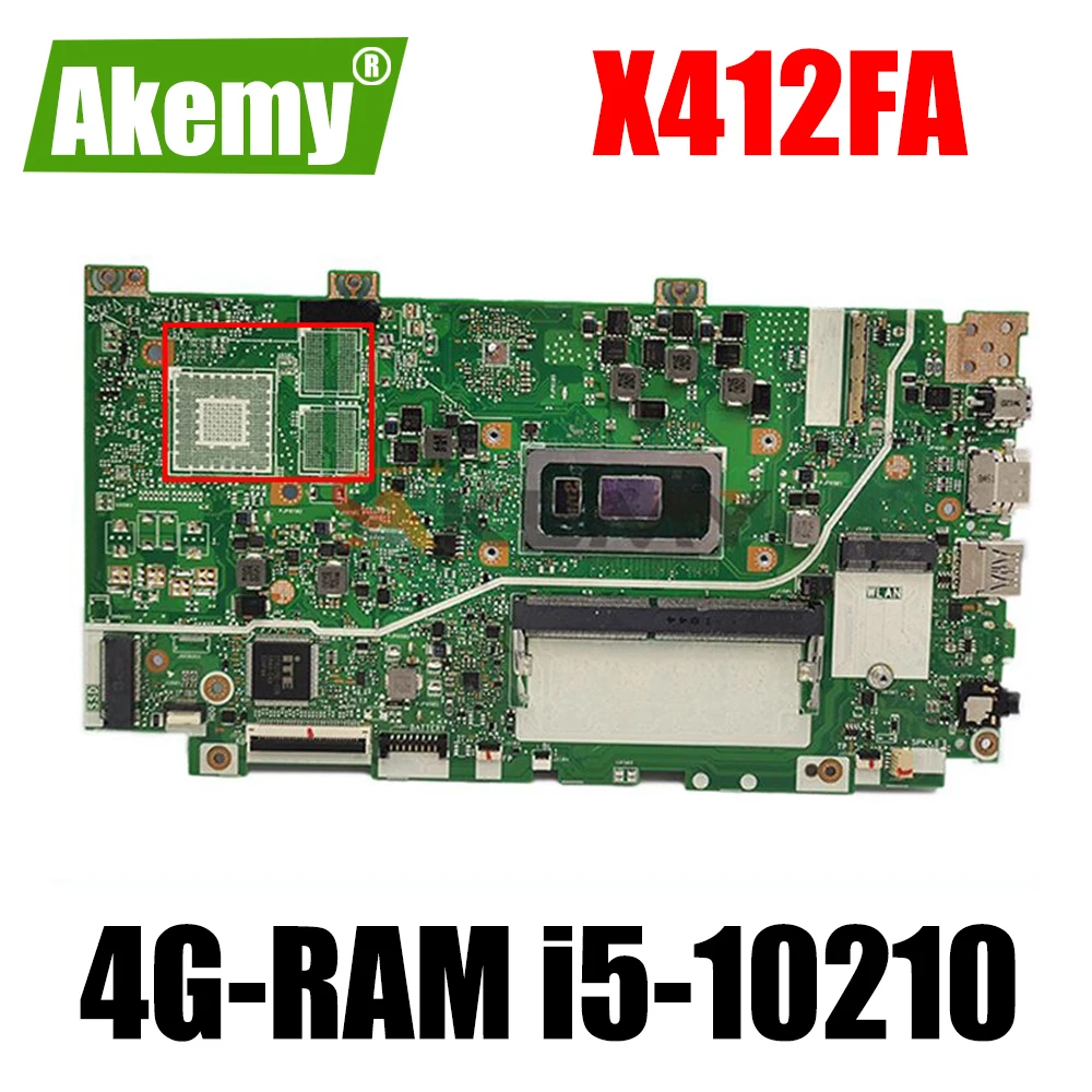 X412FA Mainboard For ASUS X412FA X412FJ X412FL X412F A412F F412F Laptop motherboard Motherboard 4G-RAM i5-10210 CPU GM
X412FA Mainboard For ASUS X412FA X412FJ X412FL X412F A412F F412F Laptop motherboard Motherboard 4G-RAM i5-10210 CPU GM