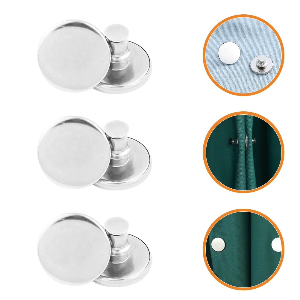 3 Pairs Curtain Snaps Button Splashing Shower Magnet Tablecloth Magnets Outdoor Sheer Curtains Magnetic Clasps Weights
3 Pairs Curtain Snaps Button Splashing Shower Magnet Tablecloth Magnets Outdoor Sheer Curtains Magnetic Clasps Weights