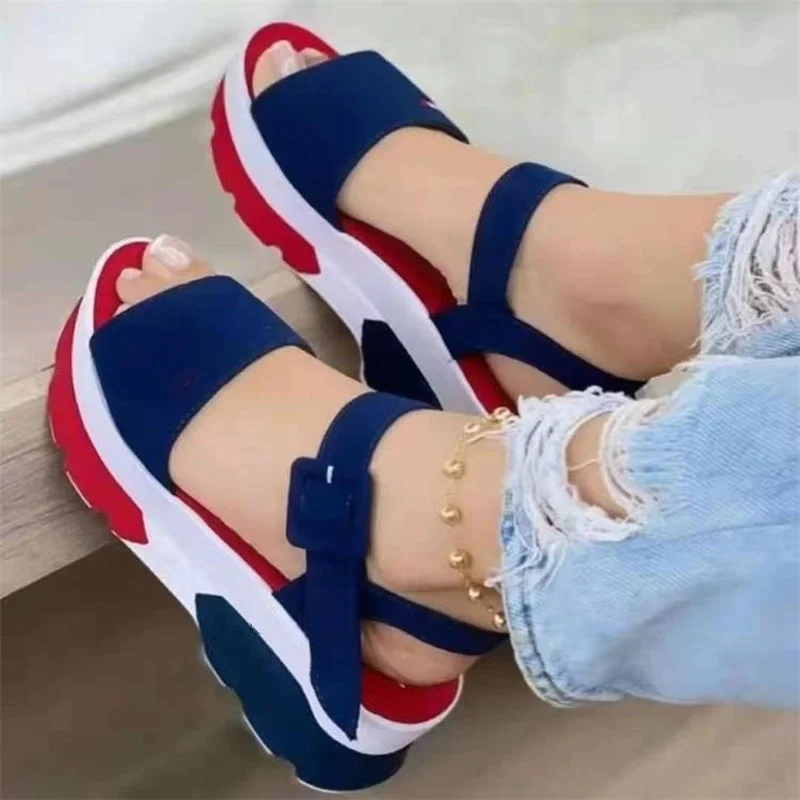 Women Platform Sports Sandals New Fashion Casual Comfortable Non-Slip Wedges Platform High Heels High New 2022 Summer Sandals
Women Platform Sports Sandals New Fashion Casual Comfortable Non-Slip Wedges Platform High Heels High New 2022 Summer Sandals