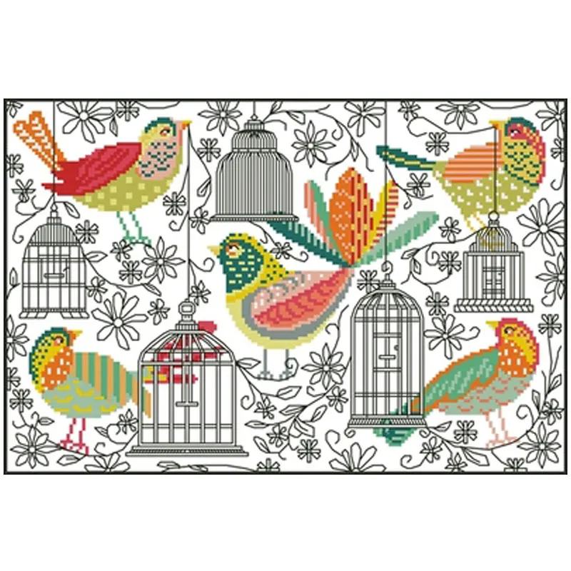 Hooked bird cage flowers patterns Counted Cross Stitch 16CT 18CT DIY Chinese Cross Stitch Kits Embroidery Needlework Sets
Hooked bird cage flowers patterns Counted Cross Stitch 16CT 18CT DIY Chinese Cross Stitch Kits Embroidery Needlework Sets