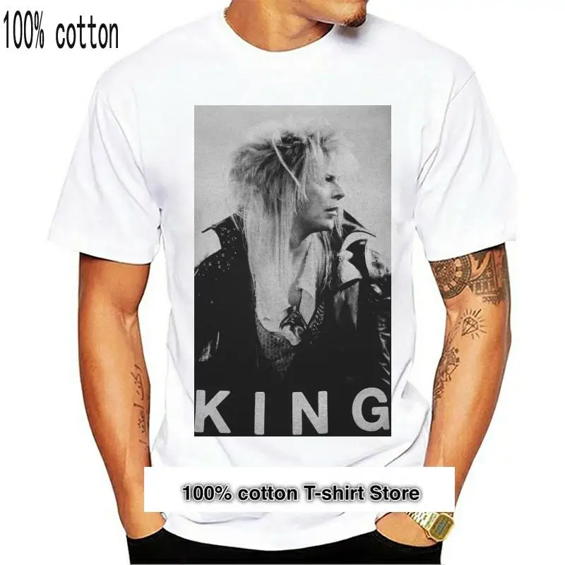 Camiseta de laberinto Jareth The Goblin King Bowie para mujer, camisetas musicales de los 70
Camiseta de laberinto Jareth The Goblin King Bowie para mujer, camisetas musicales de los 70