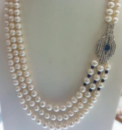 Free shipping wholesale high quality 3rows natural AA 9-10mm white freshwater pearl with nice and fashionable clap necklace
Free shipping wholesale high quality 3rows natural AA 9-10mm white freshwater pearl with nice and fashionable clap necklace