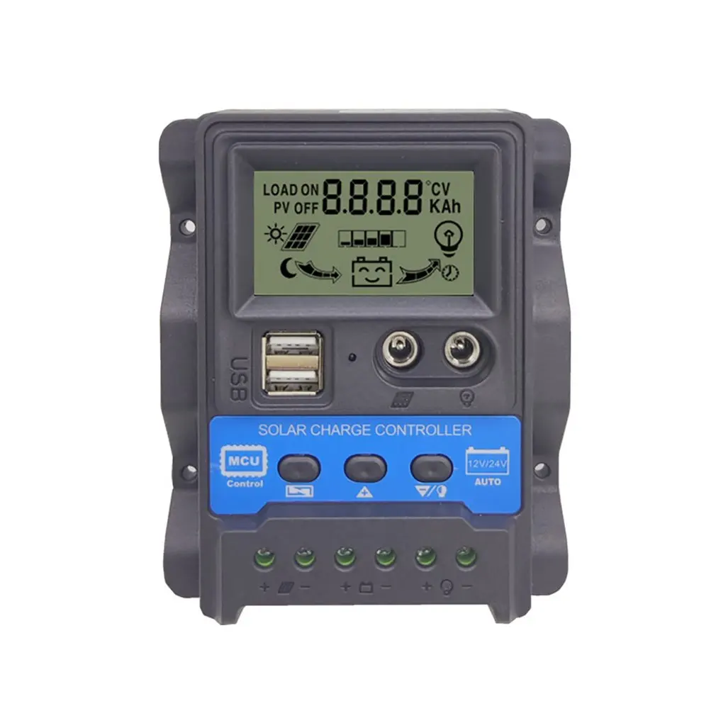 Solar Charge Controller 12V 24V Dual USB Solar Panel Battery Controller Charger Regulator With Power-off Memory Function 10A
Solar Charge Controller 12V 24V Dual USB Solar Panel Battery Controller Charger Regulator With Power-off Memory Function 10A