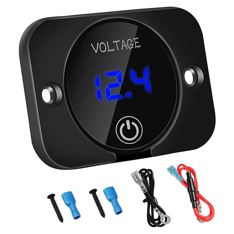 12V Voltage Gauge with Contact Switch Digital Display DC12V 24V Waterproof Voltmeter Panel for Boat Marine Truck ATV UTV
12V Voltage Gauge with Contact Switch Digital Display DC12V 24V Waterproof Voltmeter Panel for Boat Marine Truck ATV UTV