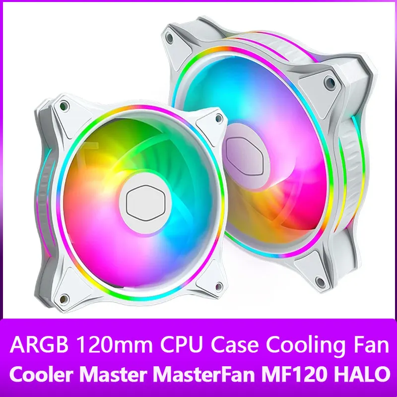 Cooler Master MF120 HALO 12cm 5V/3PIN ARGB 120mm CPU Quiet Dual Ring Addressa ble RGB Synchronized lighting Chassis Cooling Fan
Cooler Master MF120 HALO 12cm 5V/3PIN ARGB 120mm CPU Quiet Dual Ring Addressa ble RGB Synchronized lighting Chassis Cooling Fan