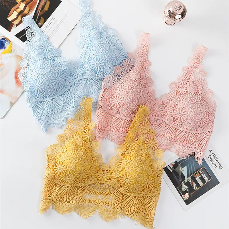 Deep V Bra Top Wire Free Brassieres Women Underwear Sexy Lingerie Beauty Back Lace Bralette Bras for Women Removable Pads Tops
Deep V Bra Top Wire Free Brassieres Women Underwear Sexy Lingerie Beauty Back Lace Bralette Bras for Women Removable Pads Tops