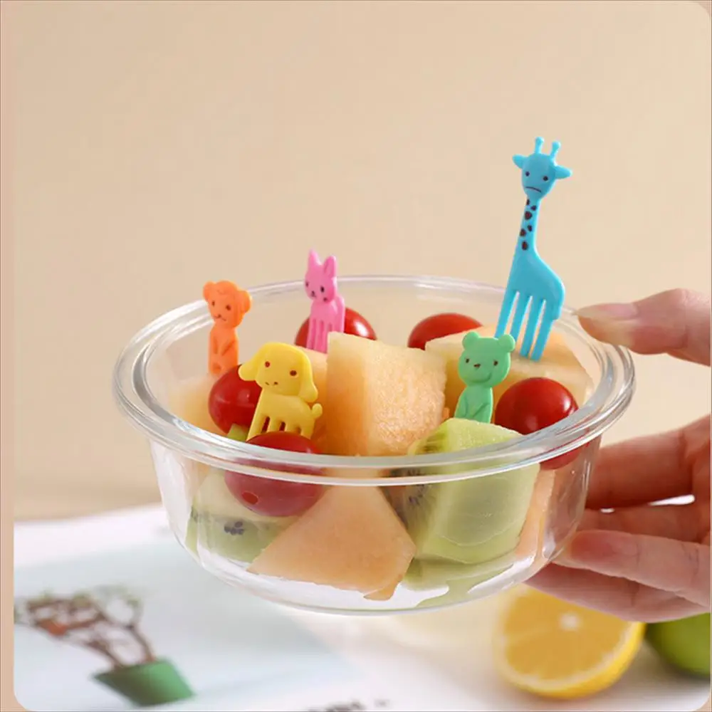 Fruit Forks Cute Animal Food Stick Fork Toothpick Mini Cartoon Kids Cake Snack Dessert Bento Lunch Tool for Kitchen Accessories
Fruit Forks Cute Animal Food Stick Fork Toothpick Mini Cartoon Kids Cake Snack Dessert Bento Lunch Tool for Kitchen Accessories