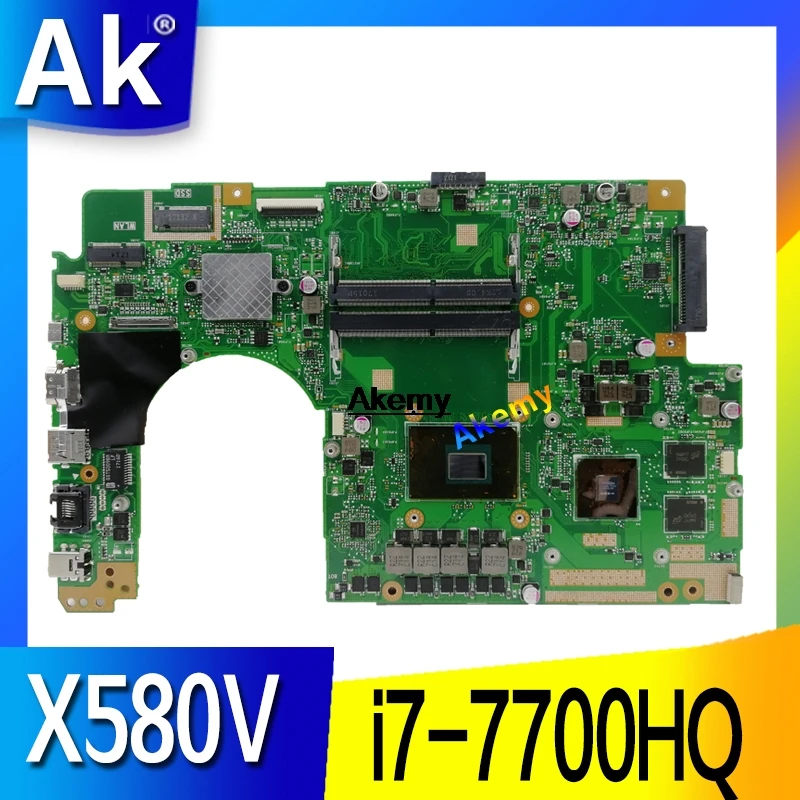 Материнская плата для ноутбука ASUS Flying fortress X580 X580V X580VD X580VN с графической картой GT1050
Материнская плата для ноутбука ASUS Flying fortress X580 X580V X580VD X580VN с графической картой GT1050
