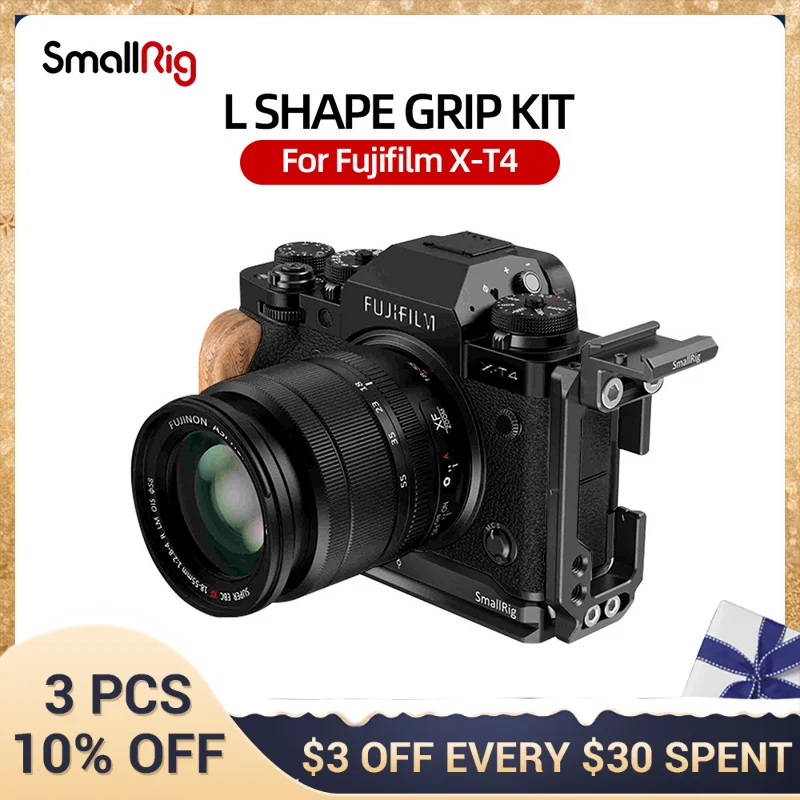 Smallrig Camera L-образная рукоятка, комплект крепления холодного башмака для Fujifilm X-T4 3148
Smallrig Camera L-образная рукоятка, комплект крепления холодного башмака для Fujifilm X-T4 3148