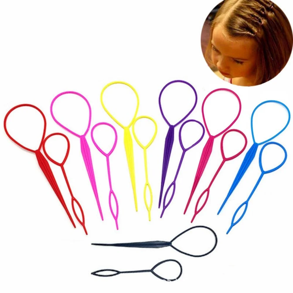 Popular 1SET Ponytail Creator Plastic Loop Styling Tools Black Topsy Pony Topsy Tail Clip Hair Braid Maker Styling Tool Fashion
Popular 1SET Ponytail Creator Plastic Loop Styling Tools Black Topsy Pony Topsy Tail Clip Hair Braid Maker Styling Tool Fashion