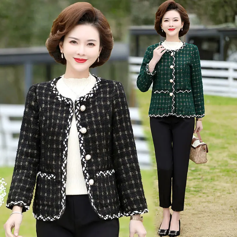 5XL-New Fashion Korean Chic Vintage Tweed Woolen Jacket Coat Women Autumn Single Breasted Plaid Tassel Office Lady Outwear E199
5XL-New Fashion Korean Chic Vintage Tweed Woolen Jacket Coat Women Autumn Single Breasted Plaid Tassel Office Lady Outwear E199