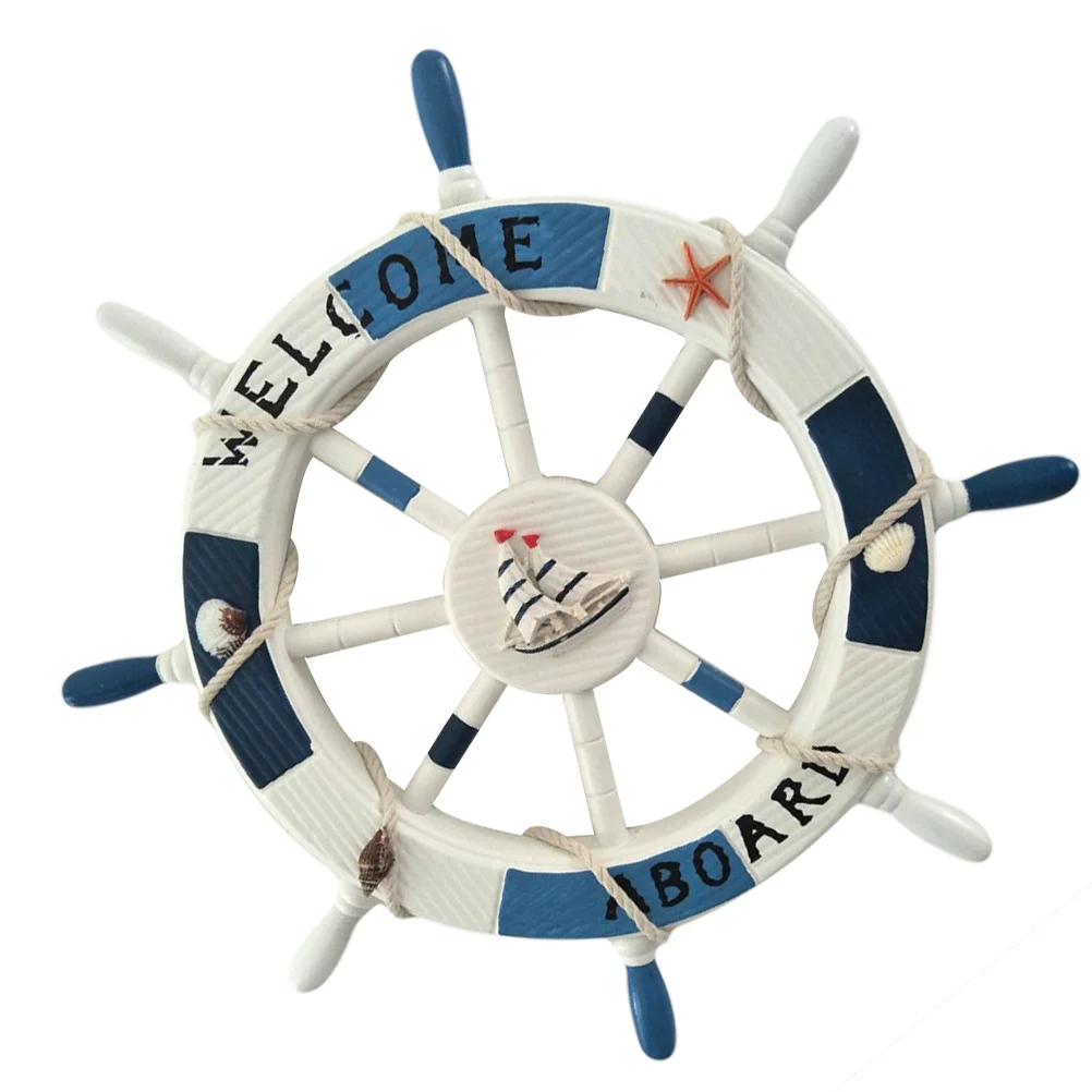 Decor Nautical Wheel Wall Wooden Mediterranean Ship Beach Ornament Rudder Boat Decoration Hanging Home Steering House Bathroom
Decor Nautical Wheel Wall Wooden Mediterranean Ship Beach Ornament Rudder Boat Decoration Hanging Home Steering House Bathroom
