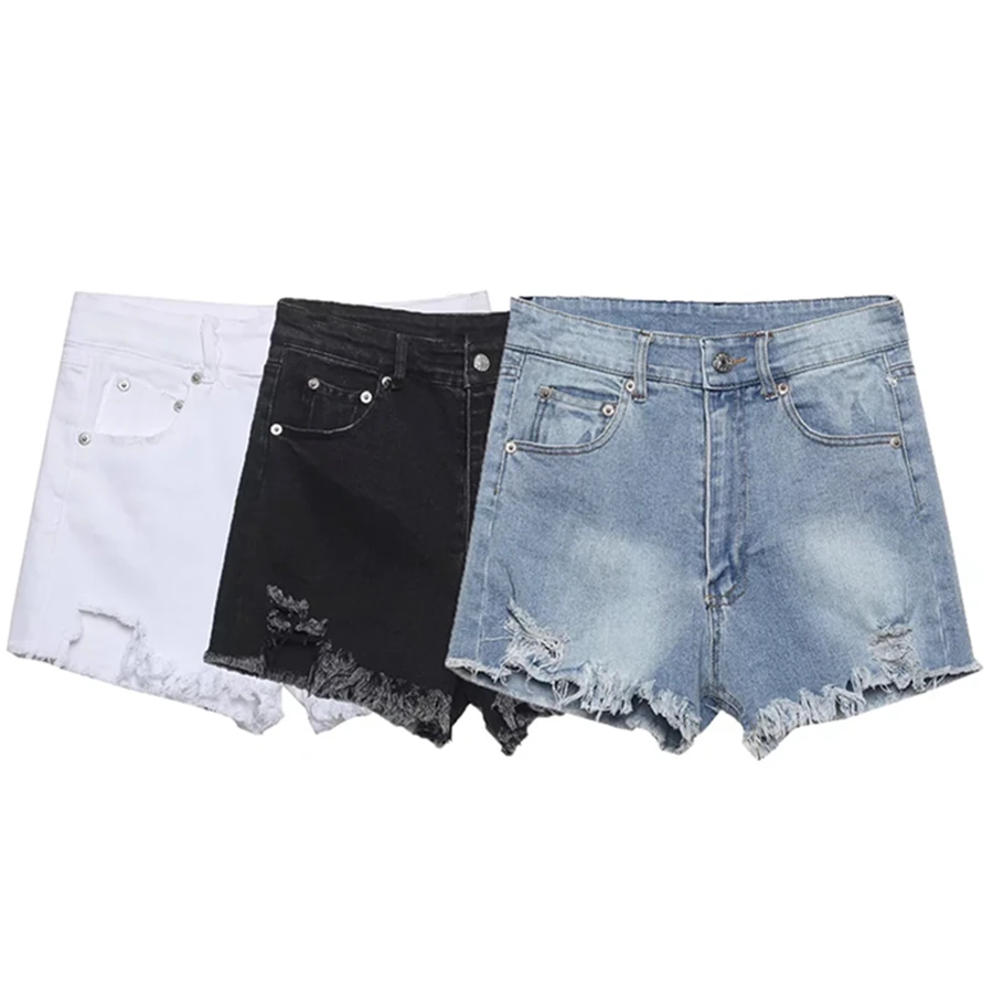 Withered 2022 Engand Style High Street Ripped Holes High Waist Sexy Bermuda Wholesales Harem Denim Shorts Women
Withered 2022 Engand Style High Street Ripped Holes High Waist Sexy Bermuda Wholesales Harem Denim Shorts Women