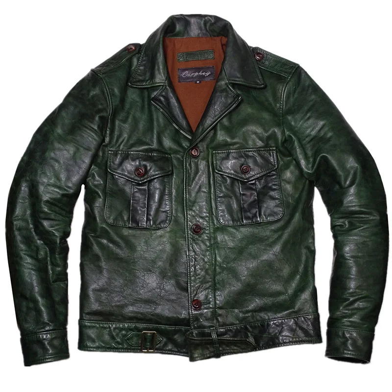 Free shipping.Vintage green P37 Military style horsehide jacket.slim men genuine leather coat.wholesales.quality leather cloth
Free shipping.Vintage green P37 Military style horsehide jacket.slim men genuine leather coat.wholesales.quality leather cloth