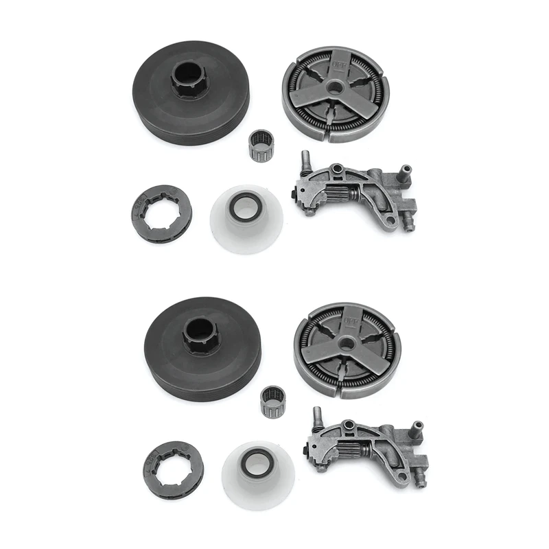 

2X Clutch Sprocket Rim Drum For Chinese 4500 5200 5800 45Cc 52Cc 58Cc Oil Pump Worm Gear Bearing Kit Chainsaw Retail