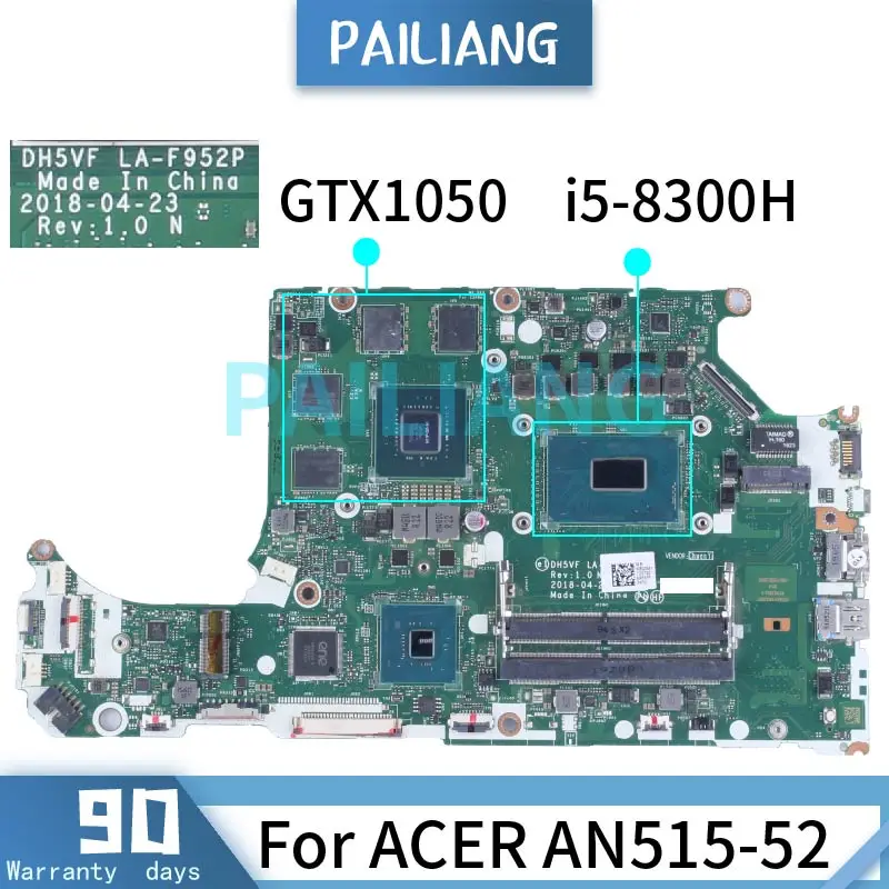Для ACER AN515-52, материнская плата для ноутбука, ЦП I5, A1515-53 Gen GPU GTX1050/GTX1050TI DDR4 I7-8th DH5VF
Для ACER AN515-52, материнская плата для ноутбука, ЦП I5, A1515-53 Gen GPU GTX1050/GTX1050TI DDR4 I7-8th DH5VF