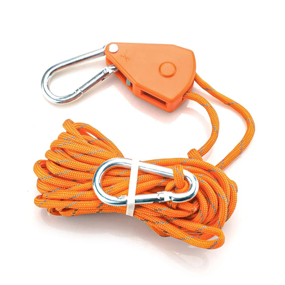 2022 Brand New Rope Buckle 4/5M Adjustable Hook Camping Lamp Lifting Pulley Rope Ratchet Hanger Tent Grow Plant
2022 Brand New Rope Buckle 4/5M Adjustable Hook Camping Lamp Lifting Pulley Rope Ratchet Hanger Tent Grow Plant