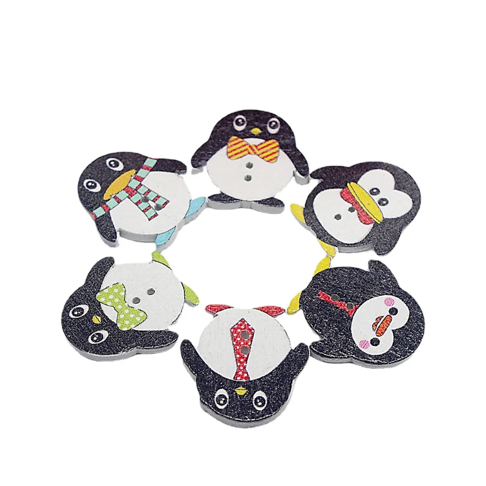 30PCs Wooden Sewing Button Scrapbooking Penguin Mixed Two Holes Cartoon 25x24mm Costura Botones Decorate bottoni botoes
30PCs Wooden Sewing Button Scrapbooking Penguin Mixed Two Holes Cartoon 25x24mm Costura Botones Decorate bottoni botoes