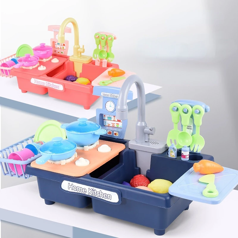 Children's Dishwasher Water Circulation Kitchen Toys Family Boys and Girls Suit Electric Dishwasher
Children's Dishwasher Water Circulation Kitchen Toys Family Boys and Girls Suit Electric Dishwasher
