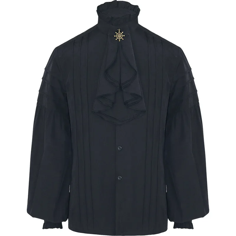 Mens Pirate Medieval Shirts Ruffle Steampunk Gothic Shirt Men Halloween Costume Cosplay Renaissance Victorian Tops Chemise Homme
Mens Pirate Medieval Shirts Ruffle Steampunk Gothic Shirt Men Halloween Costume Cosplay Renaissance Victorian Tops Chemise Homme