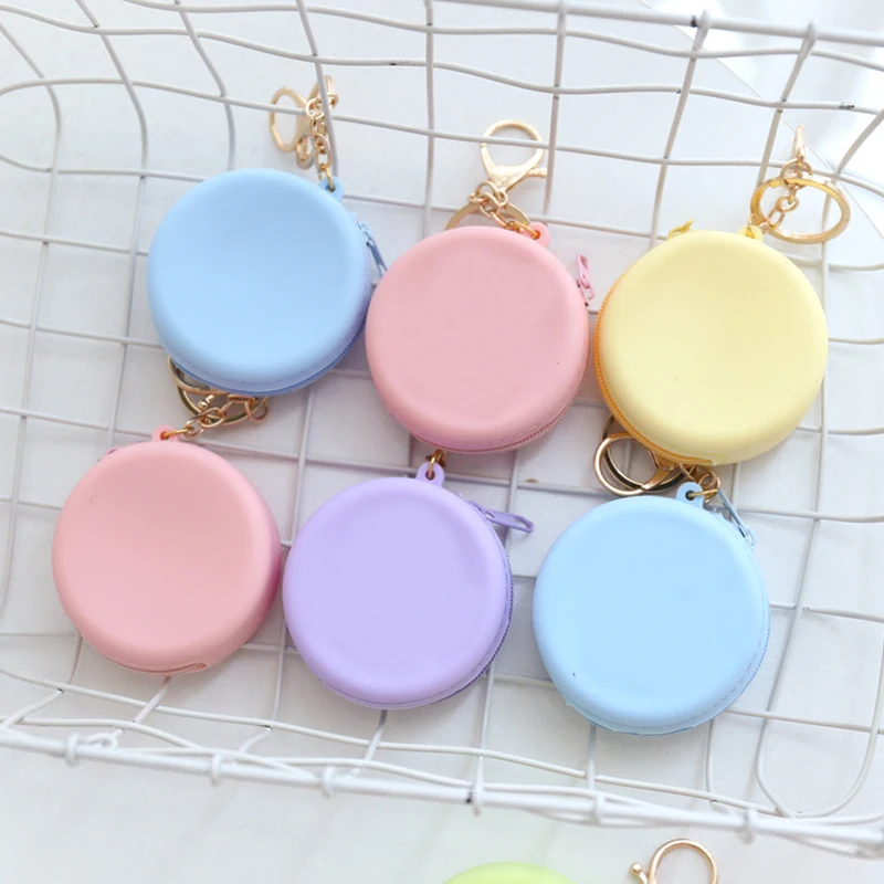Women Girls Coin Key Bag Cute Round Silicone Candy Color Coin Purse Small Wallet Mini Data Cable Headset Bag Purses Kid Gift
Women Girls Coin Key Bag Cute Round Silicone Candy Color Coin Purse Small Wallet Mini Data Cable Headset Bag Purses Kid Gift