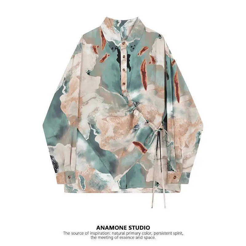 2023 New Autumn Women Blouse Lace Up Vintage Harajuku Fashion Printed Long Sleeve Single Breasted Turn-down Collar Loose Shirts
2023 New Autumn Women Blouse Lace Up Vintage Harajuku Fashion Printed Long Sleeve Single Breasted Turn-down Collar Loose Shirts