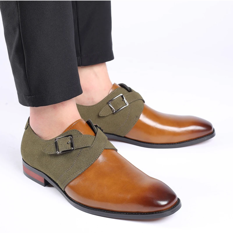 2022 New Business Men's Formal Leather Shoes Fashion Trend Single Shoes Large Size Color Matching Men's Shoes
2022 New Business Men's Formal Leather Shoes Fashion Trend Single Shoes Large Size Color Matching Men's Shoes