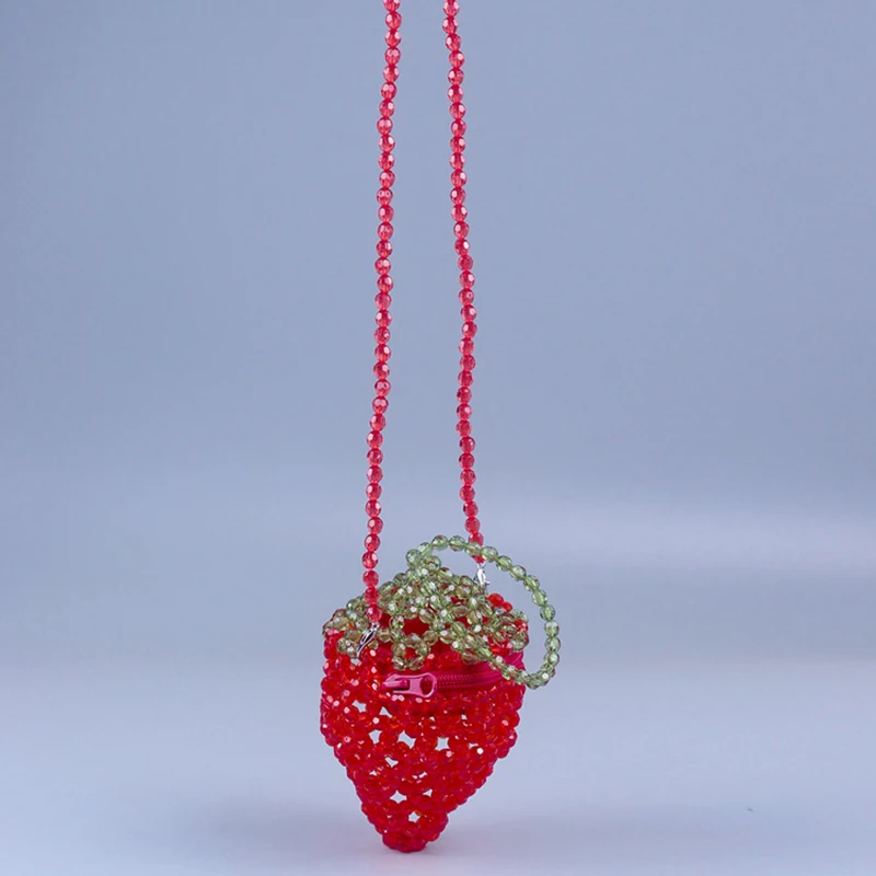 Mini Acrylic Strawberry Ball Cute Crossbody Bag Beaded Lipstick Chain Fashion Bags Ladies Shoulder Messenger Bags for Women
Mini Acrylic Strawberry Ball Cute Crossbody Bag Beaded Lipstick Chain Fashion Bags Ladies Shoulder Messenger Bags for Women