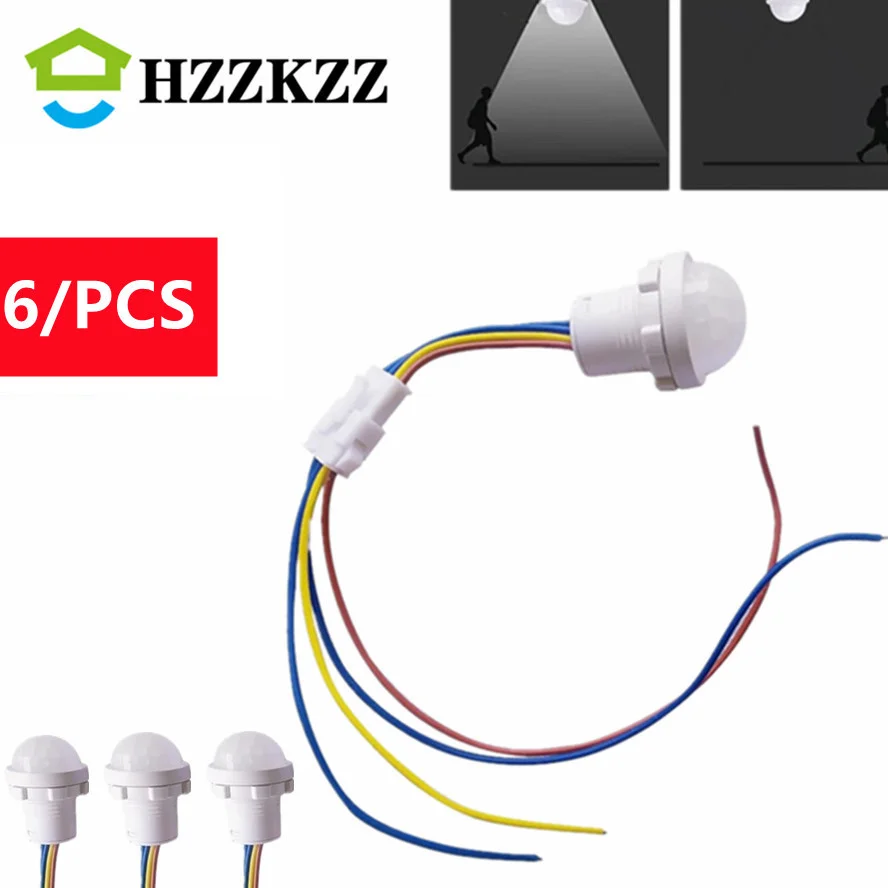 6/PCS Closet PIR Sensor Detector Smart Switch 110V 220V LED PIR Infrared Motion Sensor Detection Automatic Sensor Light Switch
6/PCS Closet PIR Sensor Detector Smart Switch 110V 220V LED PIR Infrared Motion Sensor Detection Automatic Sensor Light Switch
