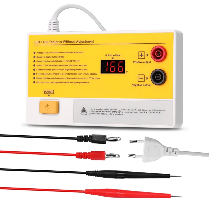 LED Lamp Backlight Tester Multipurpose LED Beads Test Tool Measurement Instruments For LED Light LED Lamp Tester EU Plug
LED Lamp Backlight Tester Multipurpose LED Beads Test Tool Measurement Instruments For LED Light LED Lamp Tester EU Plug
