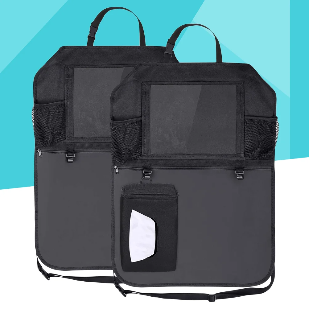 Hanging Kick Mats Car Back Protectors Back Cover Organizer Storage with One Tissue Box (Black)
Hanging Kick Mats Car Back Protectors Back Cover Organizer Storage with One Tissue Box (Black)