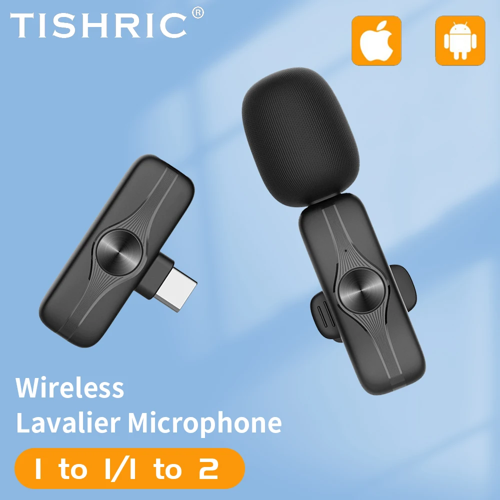 Петличный микрофон TISHRIC Best M3, от 1 до 1/1 до 2, беспроводной петличный микрофон 2,4G, беспроводной микрофон для короткого видео в реальном времени
Петличный микрофон TISHRIC Best M3, от 1 до 1/1 до 2, беспроводной петличный микрофон 2,4G, беспроводной микрофон для короткого видео в реальном времени