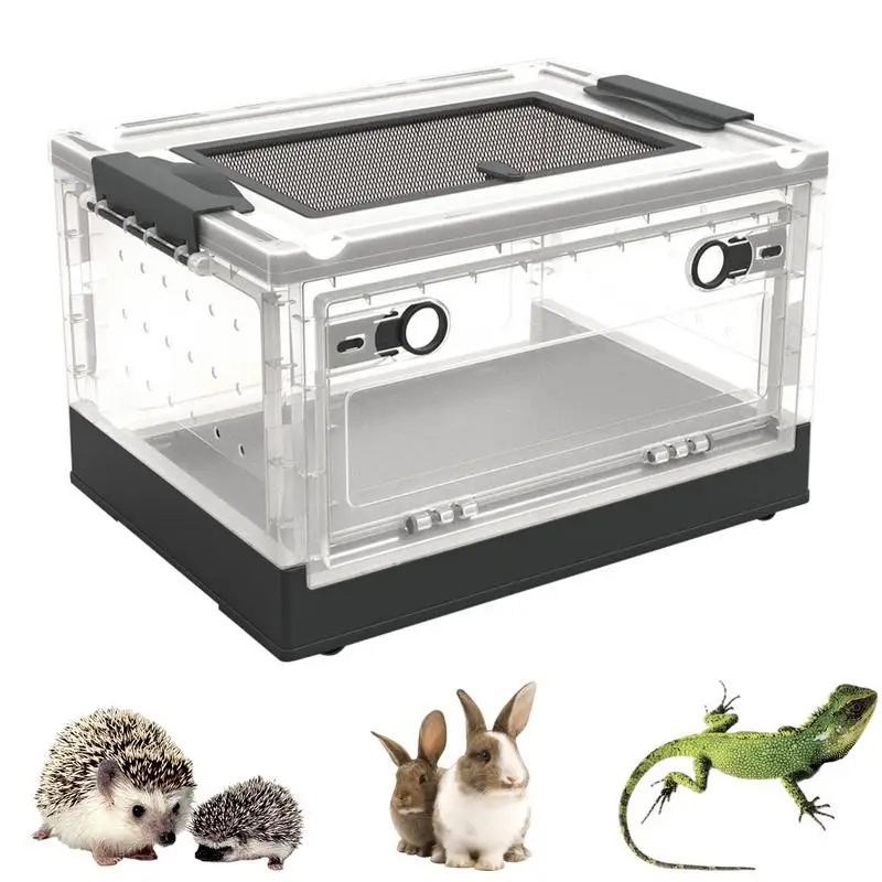 Small Animal Breeding Box Easy To Clean Small Animal Habitat Pet Cage Mini Pet House For Lizard Tarantula Spider Frog Scorpion
Small Animal Breeding Box Easy To Clean Small Animal Habitat Pet Cage Mini Pet House For Lizard Tarantula Spider Frog Scorpion