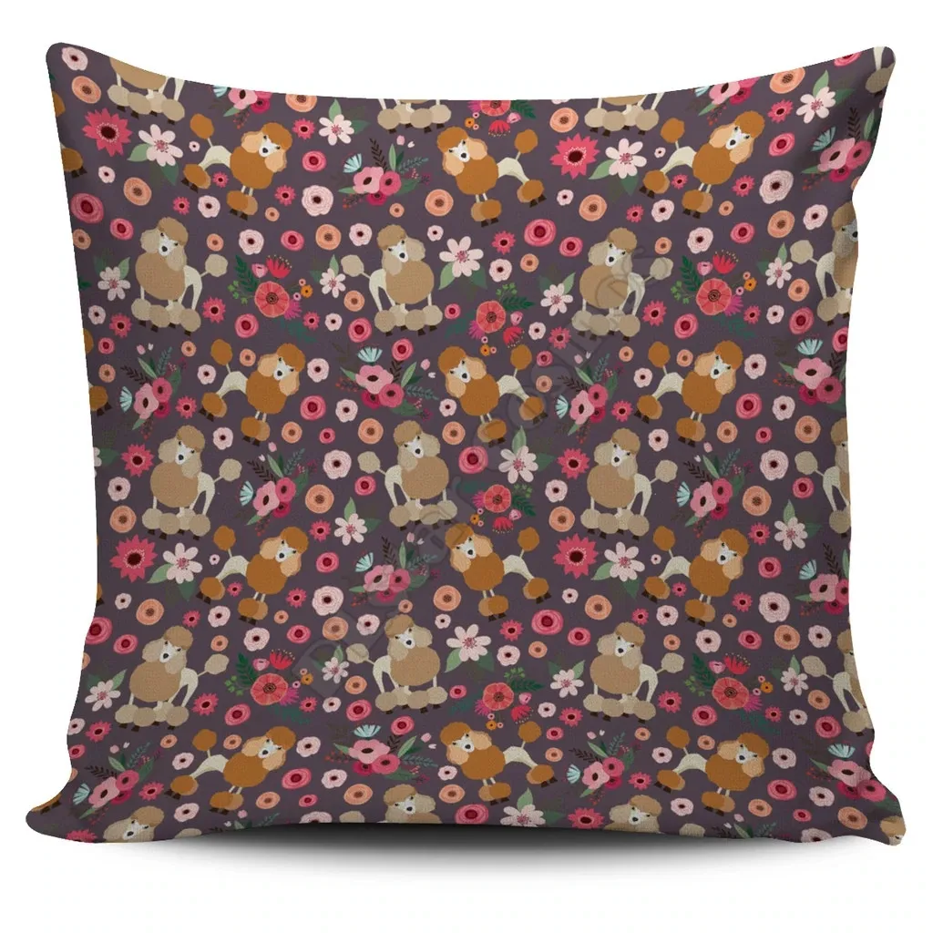 Poodle Flower Pillow Cover 3D Printed Pillowcases Throw Home Decoration Double-sided Printing 12 style
Poodle Flower Pillow Cover 3D Printed Pillowcases Throw Home Decoration Double-sided Printing 12 style