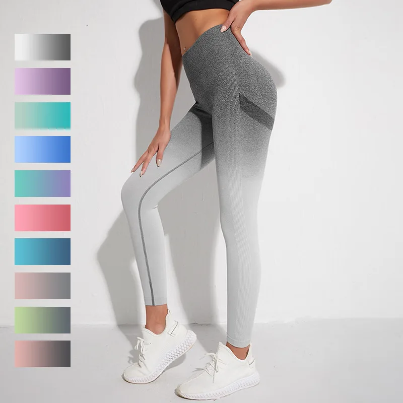 Seamless Tights Gym Sport Yoga Gradient Leggings Push Up Workout Fitness Leggings Women Outdoor Running Outfit Women's Pants
Seamless Tights Gym Sport Yoga Gradient Leggings Push Up Workout Fitness Leggings Women Outdoor Running Outfit Women's Pants