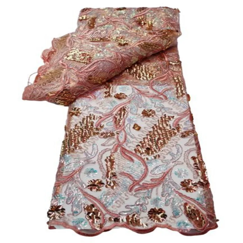 African Embroidered PINK Lace Fabric 2023 Green High Quality Latest Nigerian Sequined Fabric Material For French Party Dress
African Embroidered PINK Lace Fabric 2023 Green High Quality Latest Nigerian Sequined Fabric Material For French Party Dress