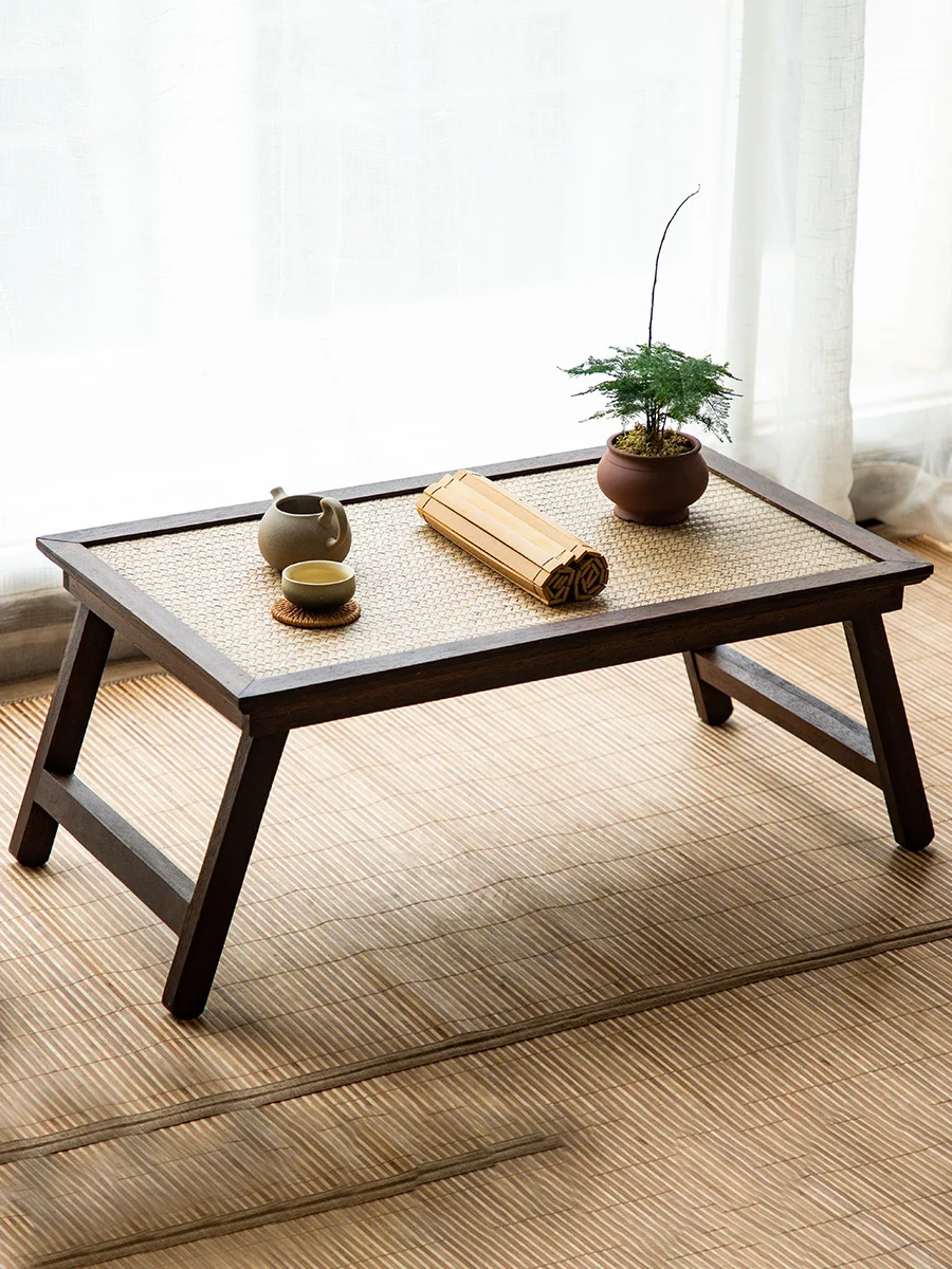 Japanese Solid Wood Bamboo Rattan Weaving Coffee Floor Leisure Folding Tea Living Room Tatami Side Table Furniture
Japanese Solid Wood Bamboo Rattan Weaving Coffee Floor Leisure Folding Tea Living Room Tatami Side Table Furniture