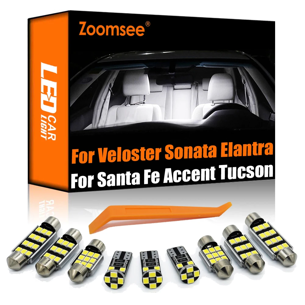 Zoomsee Interior LED For Hyundai Veloster Sonata Elantra Santa Fe Accent Tucson Canbus Car Bulb Dome Map Reading Trunk Light Kit
Zoomsee Interior LED For Hyundai Veloster Sonata Elantra Santa Fe Accent Tucson Canbus Car Bulb Dome Map Reading Trunk Light Kit
