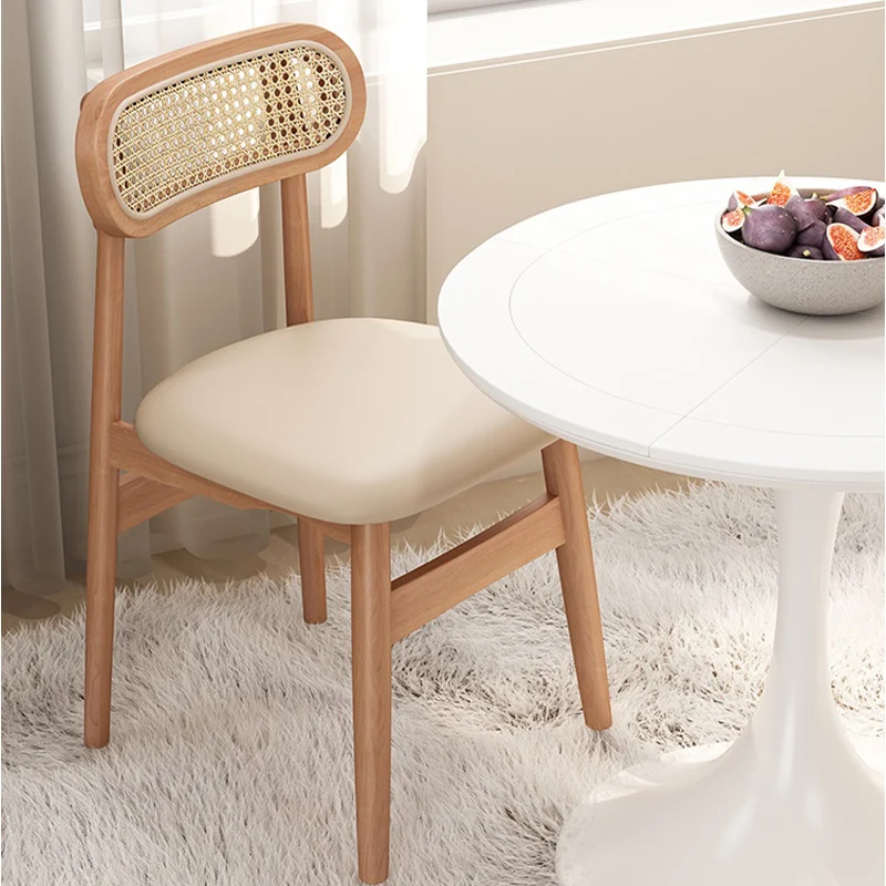 Oak Rattan Woven Dining Chairs Living Room Furniture Retro Round-backed Armchair Simple Log Backrest Kitchen Solid Wood Chairs
Oak Rattan Woven Dining Chairs Living Room Furniture Retro Round-backed Armchair Simple Log Backrest Kitchen Solid Wood Chairs