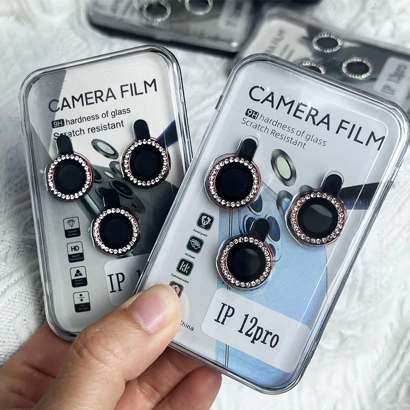 100pcs Diamond Metal Camera Protector for IPhone 14 12 13 Mini Camera Protector Back Camere Len Protection Glass with retail box
100pcs Diamond Metal Camera Protector for IPhone 14 12 13 Mini Camera Protector Back Camere Len Protection Glass with retail box