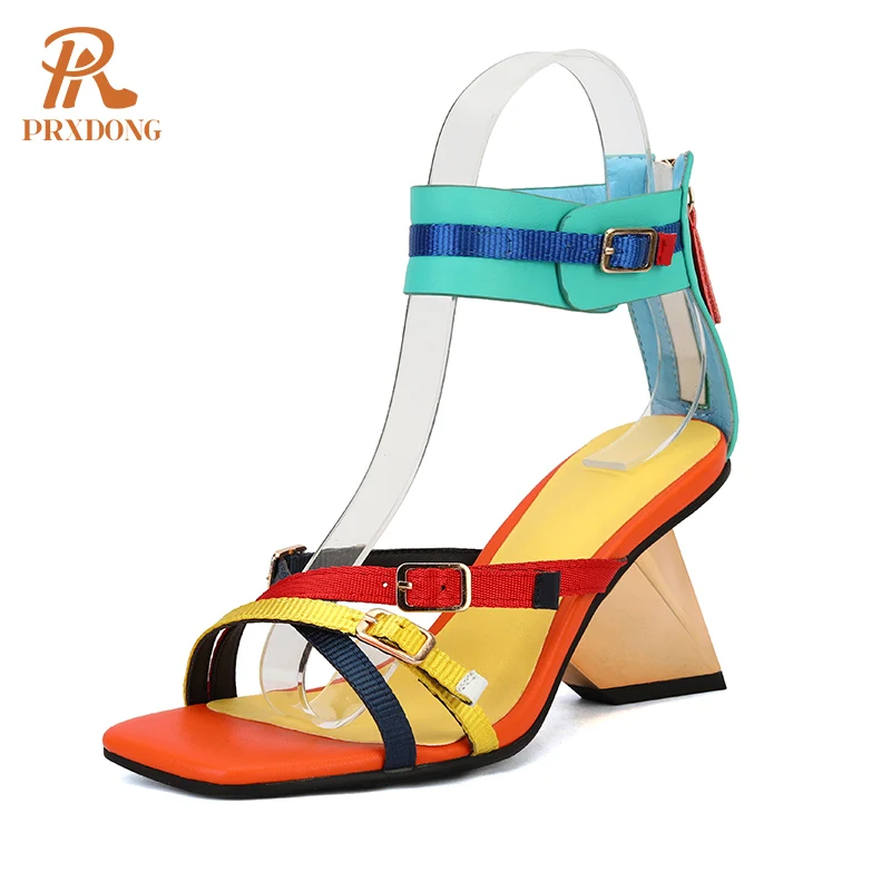 PRXDONG INS 2022 New Woman Sandals Summer Shoes Sexy High Heels Buckle Dress Party Female Gladiator Sandals Lady Shoes Pumps 39
PRXDONG INS 2022 New Woman Sandals Summer Shoes Sexy High Heels Buckle Dress Party Female Gladiator Sandals Lady Shoes Pumps 39