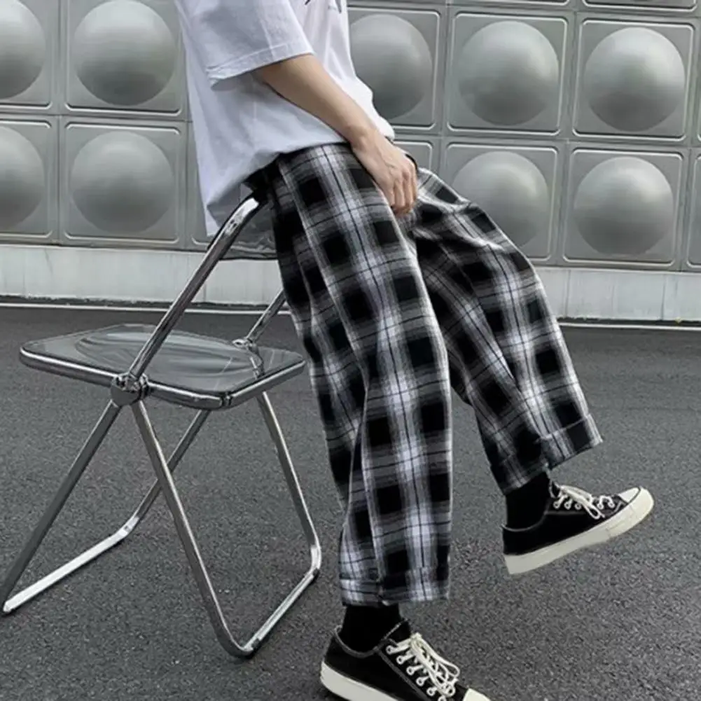 Sports Pants Vintage Men Pants Plaid Checkered Patchwork Sports Pants Trendy Loose Patchwork Pants for Outdoor
Sports Pants Vintage Men Pants Plaid Checkered Patchwork Sports Pants Trendy Loose Patchwork Pants for Outdoor