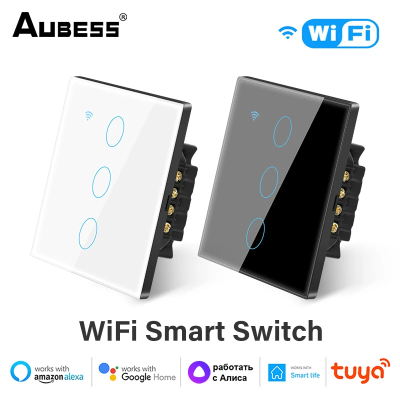 1/2/3/4gang TUYA WiFi Smart Touch Switch Home Light Wall Button 86*86mm Neutral wire for Alexa and Google Home Assistant EU plug
1/2/3/4gang TUYA WiFi Smart Touch Switch Home Light Wall Button 86*86mm Neutral wire for Alexa and Google Home Assistant EU plug