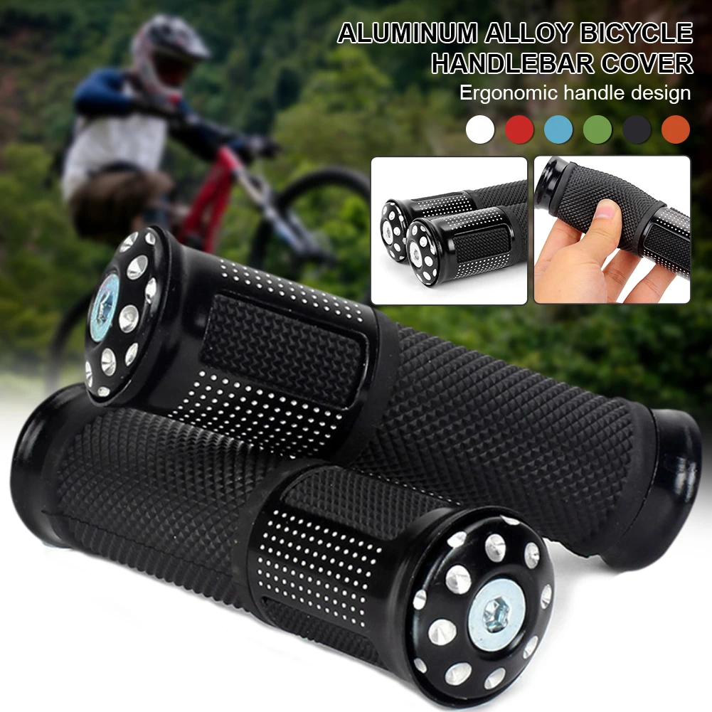 Universal Bicycle Handlebar Grip 22mm Lock-On Aluminum Alloy Handle Grip Non-Slip Rubber Waterproof for MTB BMX Bike Scooter
Universal Bicycle Handlebar Grip 22mm Lock-On Aluminum Alloy Handle Grip Non-Slip Rubber Waterproof for MTB BMX Bike Scooter